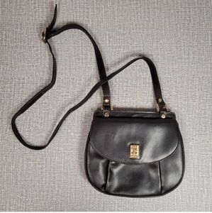 Vintage Burberry Shoulder Crossbody Pochette Brown Leather Bag  RARE